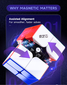 <span class=keywords><strong>Cubo</strong></span> Magnético QiYi Warrior M <span class=keywords><strong>2x2</strong></span>, Cubos de Plástico, Rompecabezas Educativos, Juguetes de 5 cm para Niños (Versión UV) - Product Image 3