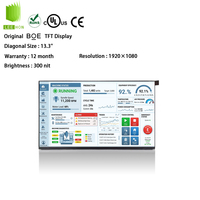 Layar LCD FHD BOE 13,3 inci DV133FHM-NN0 Panel Kontrol Sentuh Mesin Industri Modul LCD 13,3 Inci