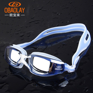 Gafas de natación con prescripción médica, lentes con revestimiento de espejo, antivaho, equipo de natación universal para adultos - Product Image 3