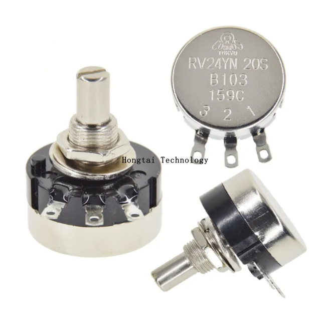 RV24YN20S Single-turn Carbon Film Potentiometers B201/501/102/202/502/103/203/503/104/200/504/105/200R/500R 1K/2K/5K/10K/20K/50K