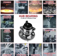 Hedlok OEM 43502-26070 Auto Axle Hub Bearing New Front Rear Wheel Bearing Suitable for Toyota HIACE