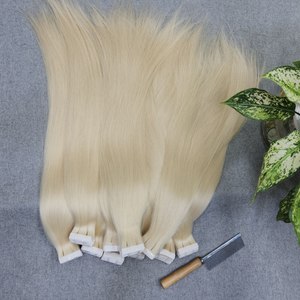 Proveedor de Vietnam Cabello humano natural virgen de alta calidad Personalizar cinta dibujada doble en extensión de cabello humano - Product Image 4