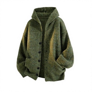 <b>Men's</b> Oversized Ultimate Comfort Anti-Wrinkle Slim Fit <b>Long</b> Sleeve Solid Winter <b>Cardigan</b> Polyester/Cotton - Product Image 1