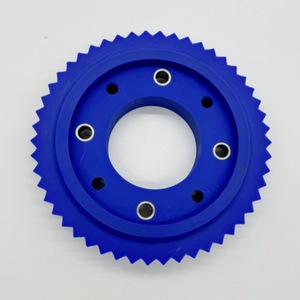 Engranajes Cónicos de Nylon 50x20x16mm Hechos a Medida, Piezas de Equipos de Transmisión, Color Azul - Product Image 3
