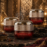 Emballage de bocaux à Bakhoor 50 ml – Bocaux en verre de luxe pour Bakhoor arabe – Ensemble de bocaux à épices en verre – Prix de gros – Contenants vides pour parfums en vrac