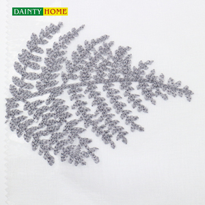 Custom Embroidered Pine <strong>Tree</strong> Design <strong>Curtain</strong> High-grade <strong>Curtain</strong> Floor-length Window Rural Silver <strong>Grey</strong> <strong>Curtain</strong> Yarns