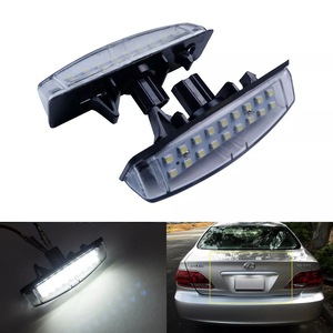 Luz LED para matrícula Lexus 81271-30290, carcasa transparente de PC blanca para reemplazo y reparación - Product Image 1