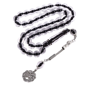 Wholesale Price <strong>Blue</strong> Yellow White Brown Color 12mm Geometric Acrylic <strong>Beads</strong> Christian Prayer Rosary Bracelet - Product Image 4