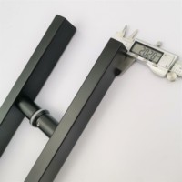 Poignée de porte principale classique noire mate personnalisée en acier inoxydable 304, poignée de tirage pour porte d'entrée, vente en gros d'usine pour villa
