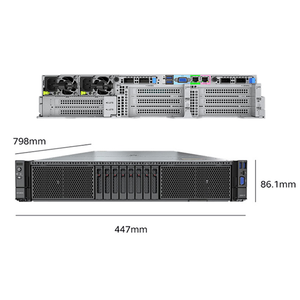 Serveur de stockage en rack 2U 2258 avec baies hot-swap haute capacité pour solutions NAS et de sauvegarde en stock 2258 V7 2U double socket - Product Image 3
