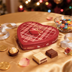 Hộp bao bì sô cô la hình trái tim tùy chỉnh, bao bì kẹo cá nhân, tùy chỉnh hộp sắt - Product Image 1