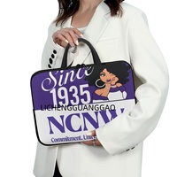 Sac d'ordinateur portable multi-tailles pour bureau Sorority NCNW, fournitures de bureau, thème professionnel, vente en gros personnalisée