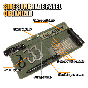 Car Sun Visor Storage <b>Bag</b> Oxford Cloth 4-7 Compartments Multifunctional <b>Document</b> Holder For Car Organizers - Product Image 3