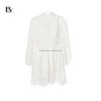 Vente en gros de vêtements haut de gamme de qualité supérieure, usine OEM/ODM, boutiques, broderie florale, coton et lin brodé, manches longues, taille haute