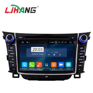LJHANG Восьмиядерный автомобильный радиоприемник Android 12 4 + 64 ГБ Автомобильный DVD-плеер для HYUNDAI i30 2011-2013 радио gps навигация Мультимедиа