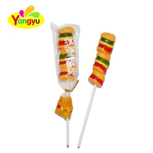 3 In 1 Hamburger String Jelly Lollipop <span class=keywords><strong>Gummy</strong></span> Soft <span class=keywords><strong>Candy</strong></span> - Product Image 3