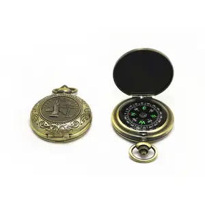 Multifunctional Zinc Alloy Classic Compass for Hiking Camping Motoring Boating Backpacking Gift Collection Compass