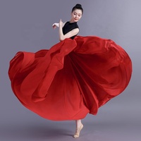 Jupe de danse orientale 720 degrés, longue jupe de danse espagnole, jupe soleil, costume de scène pour femme