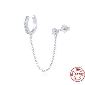 ต่างหูเงินแท้ S925 แบบหนีบ ไม่ต้องเจาะ ดีไซน์เก๋ไก๋ ทันสมัย - Product Image 4