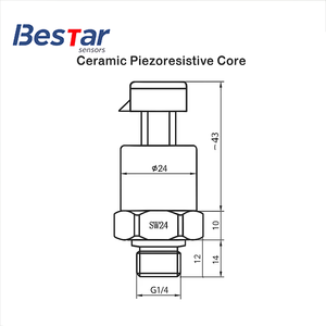 Sensore di Pressione Ceramico per Refrigerante, Trasmettitore 0.5-4.5V, Sensore di Pressione per Tubazioni HVAC e Compressori d'Aria - Product Image 4