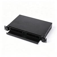 Boîtier terminal fibre optique 1U 24 ports SC Duplex avec tiroir extractible, panneau double amovible, haute densité, robuste, pour montage en rack ODF