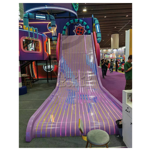 핫 세일 유리 섬유 슬라이드 실내 놀이터 장비 소프트 놀이 장비 큰 유리 섬유 슬라이드 실내 놀이 공간 - Product Image 5