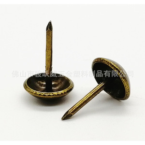 14mm Diameter Antique <b>Style</b> Tacks Copper Plated Iron Round <b>Head</b> Decorative Upholstery Furniture Hardware - Product Image 3