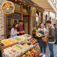Boîte de rangement pour fruits en PP moderne, de qualité alimentaire, pliable, grande capacité, pour pique-niques en plein air ; Réfrigérateur mobile portable