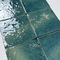 Carreaux muraux en céramique marocaine faits à la main, antidérapants, résistants à l'usure, imitation brique carrée, épaisseur 10 mm, décoration intérieure moderne