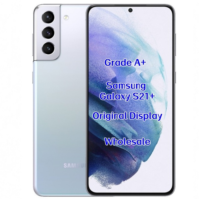 Wholesale Unlocked S21+ 5G Original AMOLED Display Octa-core 8GB RAM 12MP Camera Global Dual SIM English French Spanish