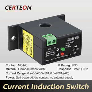Interrupteur Capteur Courant CA <span class=keywords><strong>BEMA</strong></span> Autonome Sortie NO NC Protection Surcharge 0.2-200A - Product Image 2