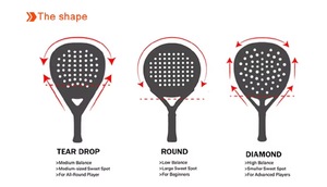 Raquetas de Pádel Profesionales de Fibra de Carbono Personalizadas Directas de Fábrica con Núcleo de EVA para Pádel y Tenis Playa - Product Image 3