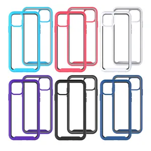 2 In 1 Acrylic 360 Full Body Slim Armor For Apple12 13 14 Pro Max Phone Case Protective Cover For Iphone 6 7 8 11plus