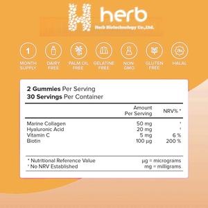 Gummies de collagène multi-vitamines à marque privée OEM/ODM pour la beauté des cheveux, de la peau et des ongles, soutien anti-rides pour adultes - Product Image 5