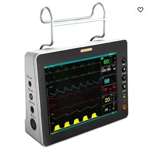 Monitor Cardíaco de Alta Calidad OEM para Neonatos, Niños y Adultos, con Carro y Pantalla de 8 Pulgadas para Signos Vitales - Product Image 1