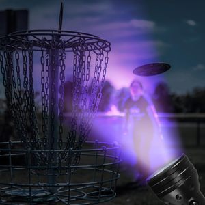 글로우 디스크 골프 라이트 UV 손전등 51 LED 395nm 휴대용 블랙라이트 바이오 애완 동물 얼룩 전갈 소변 토마토 뿔벌레 감지기 - Product Image 2