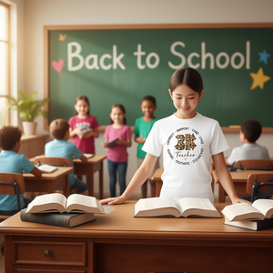 T-shirt Leopard 3K per la settimana di apprezzamento degli insegnanti e il ritorno a scuola - Product Image 1