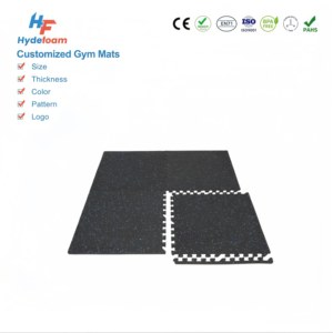 Tappetini ad incastro Hydefoam in EVA+Gomma per Palestre Domestiche e Commerciali - Tappeto Ginnastico Personalizzabile ad Alto Assorbimento - Product Image 1