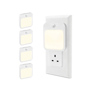 Smart Home Wireless 5-Color LED Night <b>Lights</b> Mini ABS Motion Sensor for Stairway <b>Step</b> Staircase Living Room Modern Design - Product Image 1