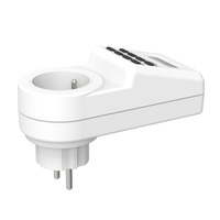 Temporizador Digital Wattsave para el Hogar, Enchufe Francés de 16A y 230V, con Programación Diaria/Semanal, Certificación IP22 y CE