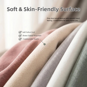 Tapicería para Muebles, Textil para el Hogar, Tela de Terciopelo Holandés 100% Poliéster, Felpa Corta, Color Sólido, para Fundas de Sofá de Sala de Estar - Product Image 4