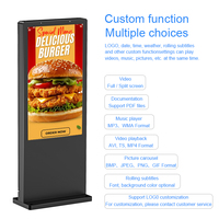 Kiosco de Señalización Digital de 43 y 55 Pulgadas, IP65, Alto Brillo, con Soporte para Animación y CMS Basado en la Nube para LCD de Exterior
