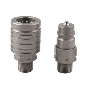 Raccords hydrauliques rapides haute pression en acier au carbone 1/2 BSP ISO 5675, type push-pull, pour l'agriculture - Product Image 2