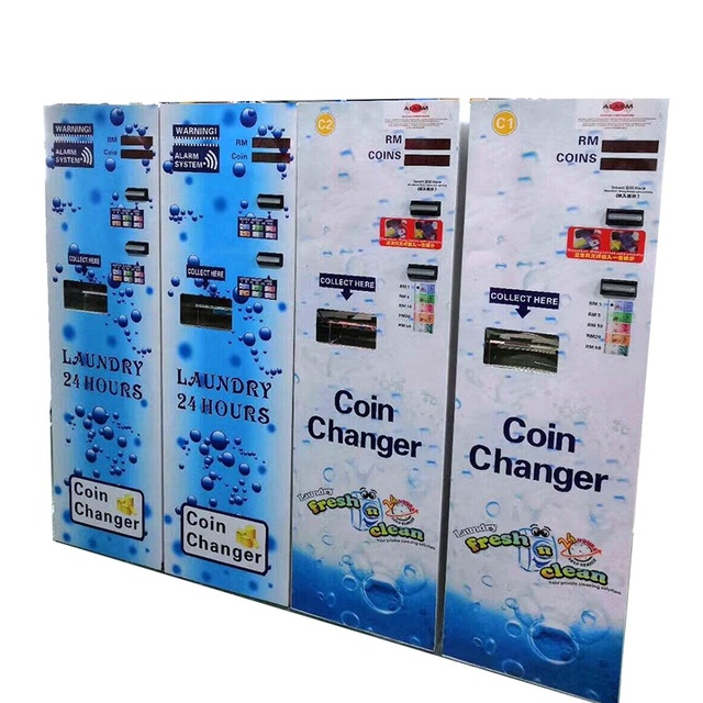Foreign Paper Cash Change Exchanger Counter Machine Bill to Coin and Coin to Bill Exchange