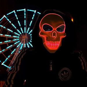 Halloween Horreur LED Lumière Froide <span class=keywords><strong>Cosplay</strong></span> Masque Lumineux Décoration de Fête d'Anniversaire en <span class=keywords><strong>EVA</strong></span> - Product Image 3