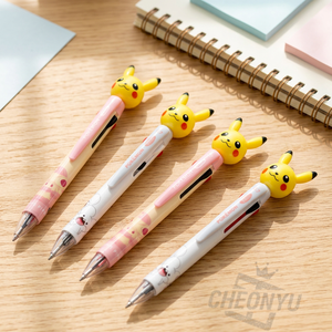 Bolígrafo de 3 colores para figuras de PVC, 0,7 mm, 30 unidades, personaje lindo, Kawaii, material escolar para niños, Pikaed - Product Image 2
