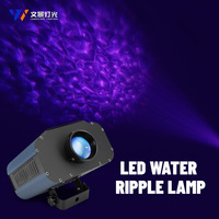 Proyector LED de onda de agua de 30W/50W/80W, iluminación de escenario colorida E27, modo de Control DMX512, efecto de flujo de agua simulado