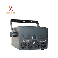Projecteur laser de scène à LED à semi-conducteurs pompés par diode, puissance totale 200W, 15W, système de balayage ILDA, en alliage d'aluminium, pour utilisation en soirée