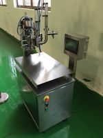 Machine de remplissage semi-automatique pneumatique et électrique à haute productivité pour sachets de jus, liquides visqueux alimentaires et shampoings