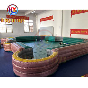 Jeux gonflables de billard de football de <span class=keywords><strong>location</strong></span> interactive extérieure drôle Table de billard gonflable d'humain pour annoncer des gonflables - Product Image 2